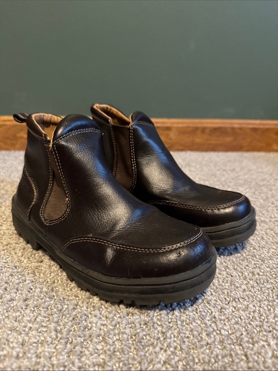 GAP Other - GAP Little Boys Brown Leather Slip-On Chelsea Boots